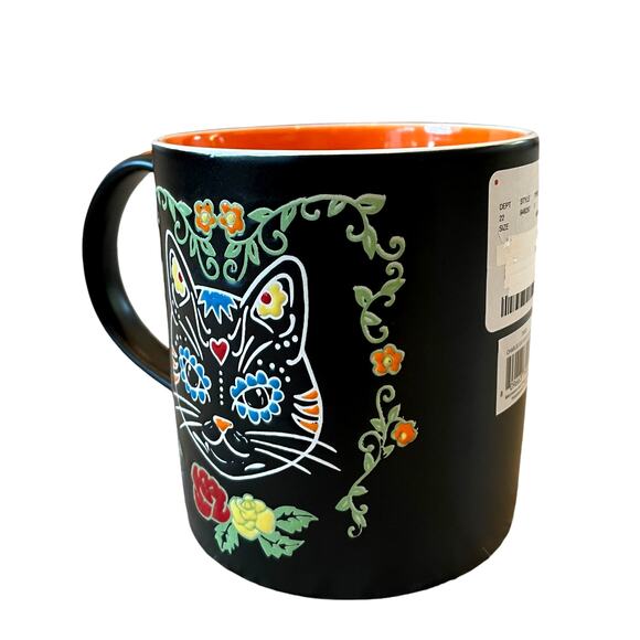 ELI + ANA 2022 Coffee Mug 21 oz Dia De Los Muertos Charlie Day Of The Dead Cat - Picture 10 of 15